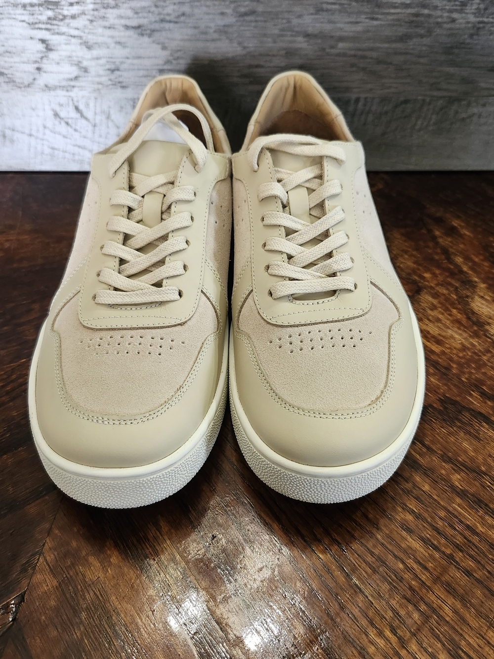 NWT Men's Nisolo Bria Go To Court Sneaker In Bone Color Sz 7 - Picture 2 of 8